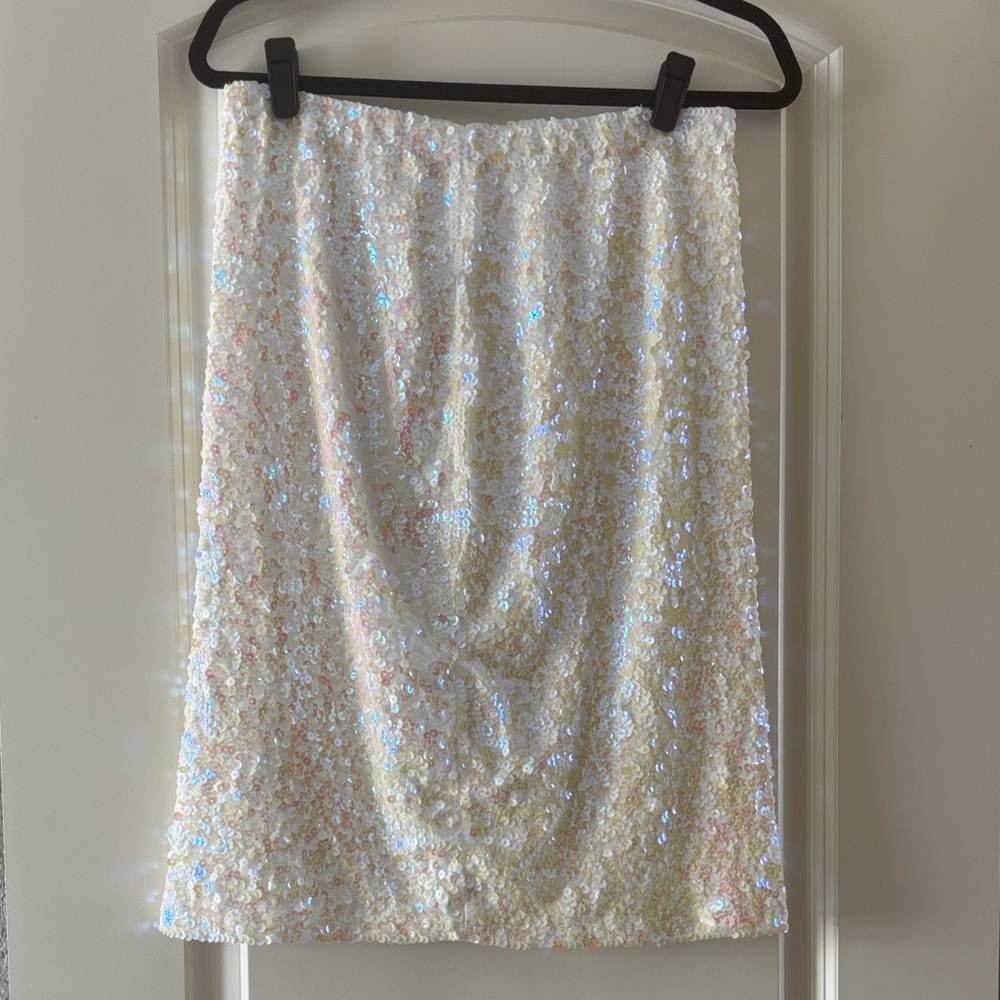 Pencil Sequin Skirt